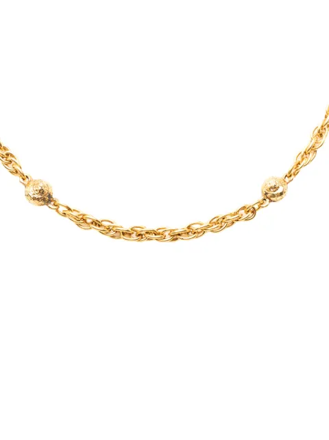 CHANEL Pre-Owned 1970-1980 Gold Plated Ball Charms Necklace costume necklace Gold R4HZ137QQM4KOOUT