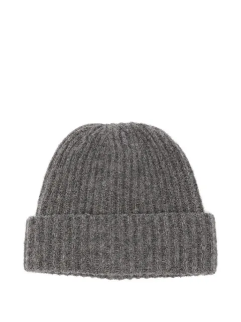 Zanone ribbed-knit beanie hat Grey 82B041ZN291