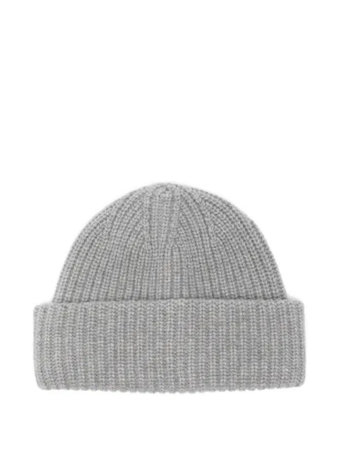 Zanone ribbed-knit beanie hat Grey 82B012Z0103