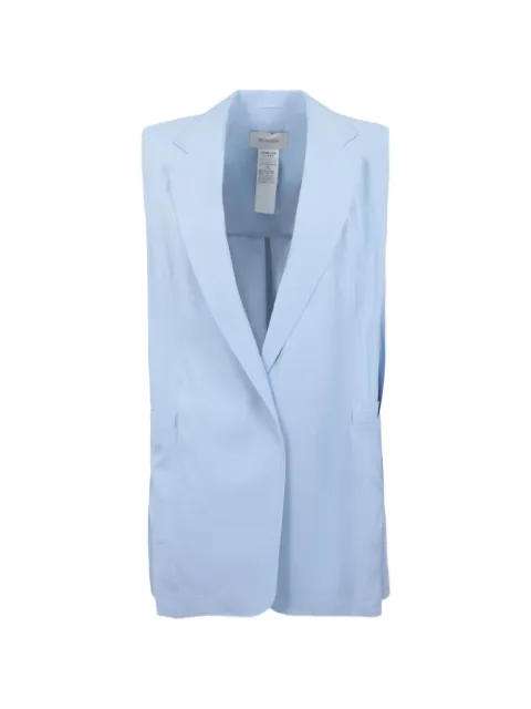 Sportmax sleeveless notched-lapels jacket Blue SPXMAGGIOCELESTE
