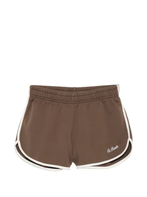 MC2 Saint Barth Francine Light logo-embroidered shorts Brown FRANC002