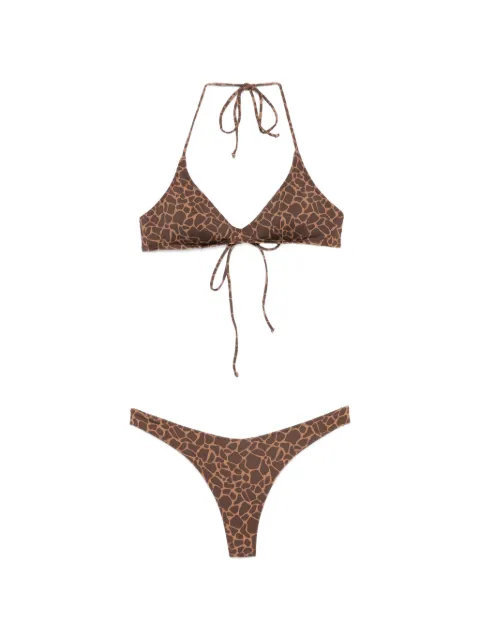 MC2 Saint Barth Hesni animal-print bikini Brown HSN0001