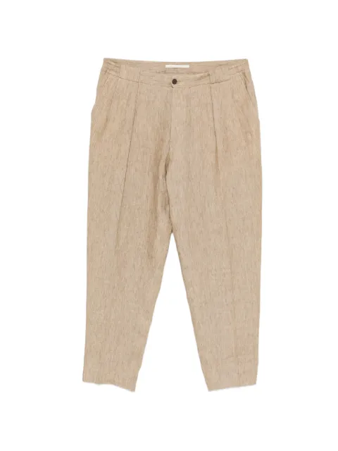 Briglia 1949 Portobellos pleated trousers Neutrals 300118