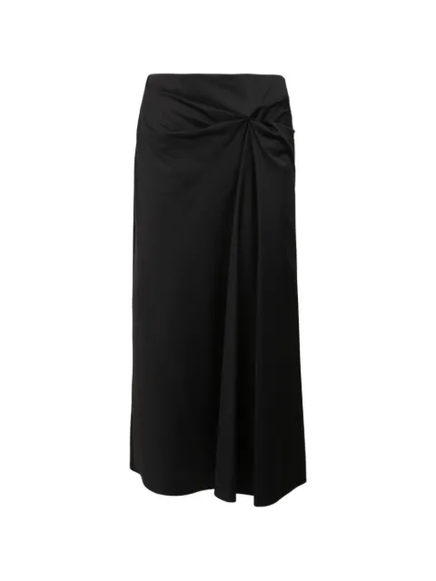 Max Mara mid knot-detail mid-length skirt Black 1101016206