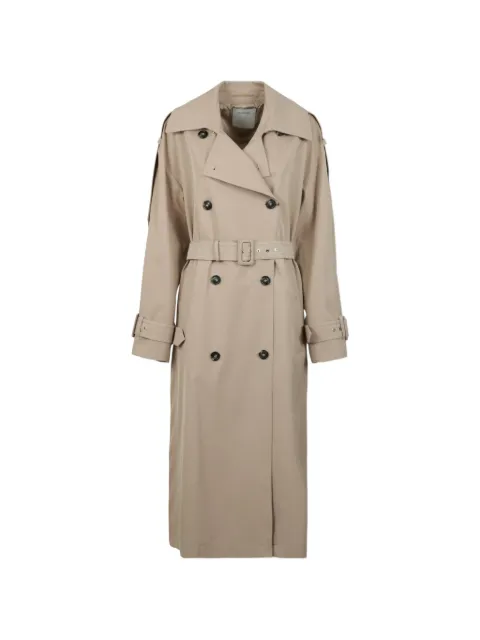 Sportmax double-breasted belted trench coat Neutrals SPXGOCCEDUNA