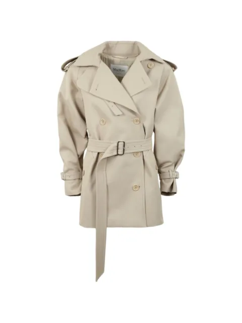 Max Mara double-breasted belted jacket Neutrals MXSCACIOGREGGIO