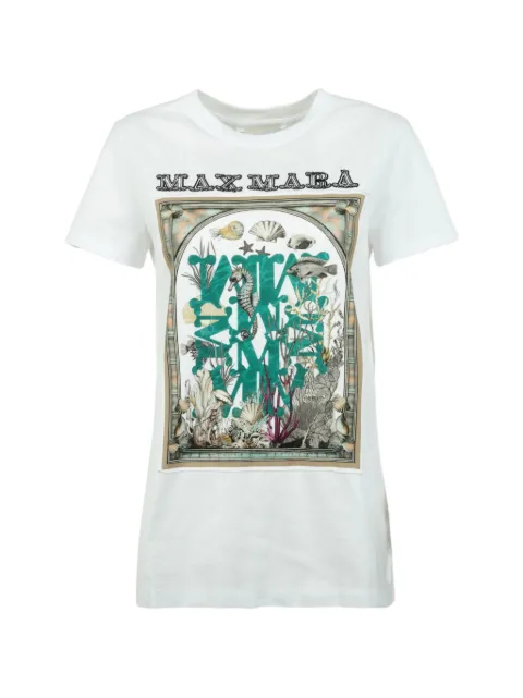 Max Mara graphic-print T-shirt White 1941066206
