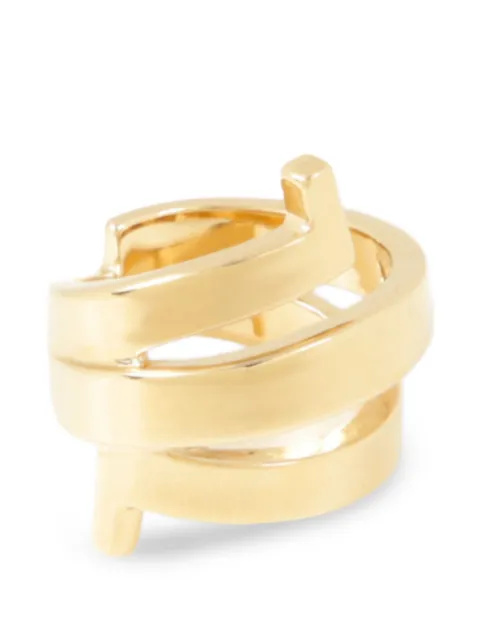 Ferragamo spiral-design ring Gold 788178760909ORO