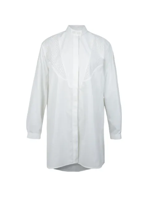 Moncler broderie-anglaise bib-detail shirt White L10932F00015597LQ
