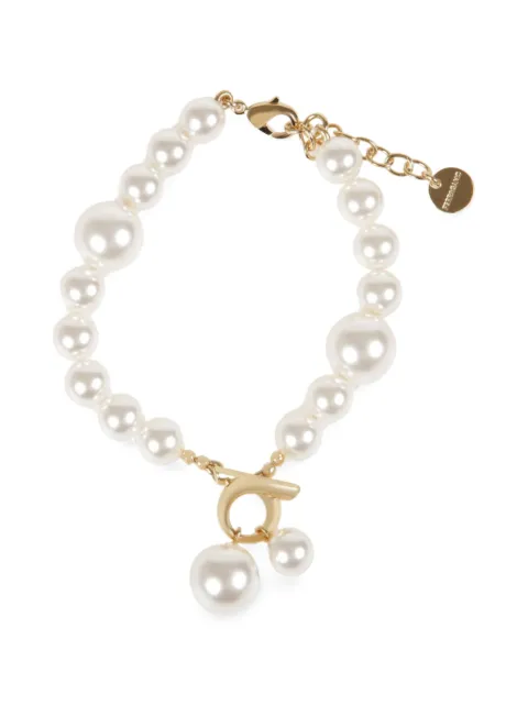 Ferragamo faux-pearl bracelet Gold 780392