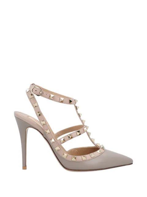 Valentino Garavani Pre-Owned Rockstud caged pumps Neutrals 55005737386332
