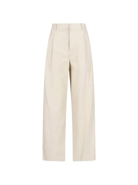 DUNST pleated wide-leg trousers Neutrals UDPA6B229I2