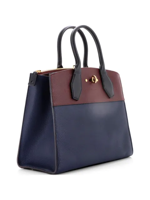 Louis Vuitton Pre-Owned City Steamer Handbag Leather MM tote bag Blue TFWPH3UN9FRZZY4P