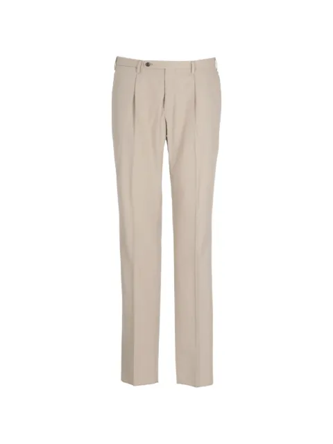 Incotex pleated pressed-crease trousers Neutrals 1T000360306400