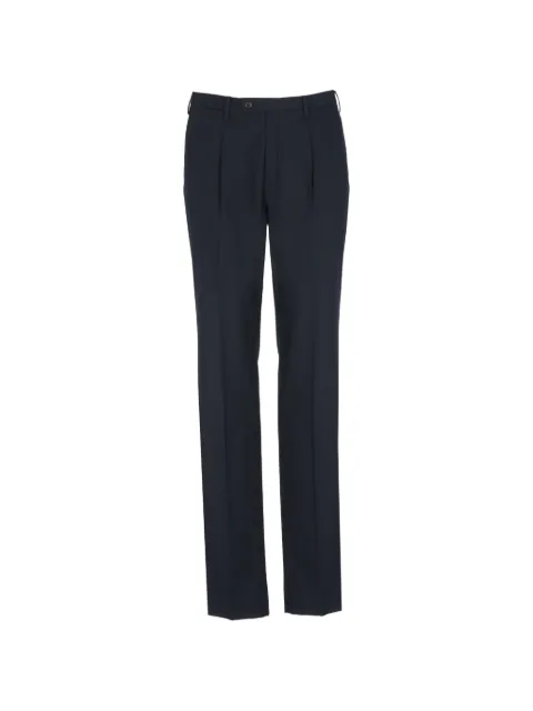 Incotex pleated straight-leg trousers Black 1T000360306820