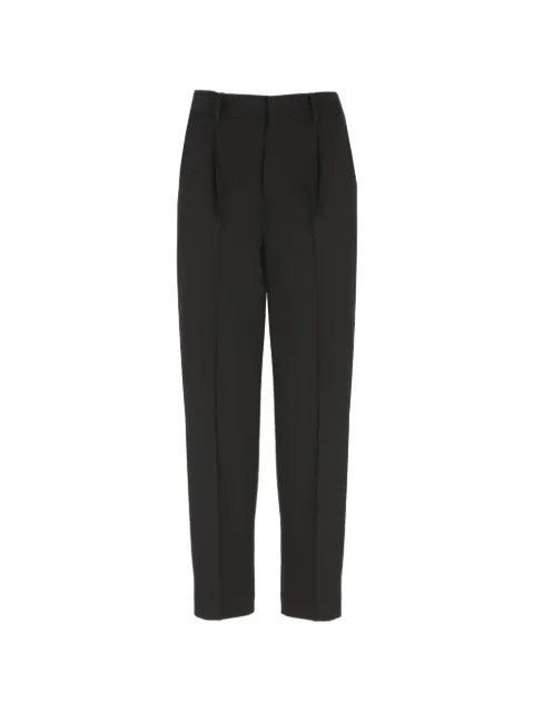 PT Torino pleated cropped trousers Black CD0VSDAZ00STDDX22