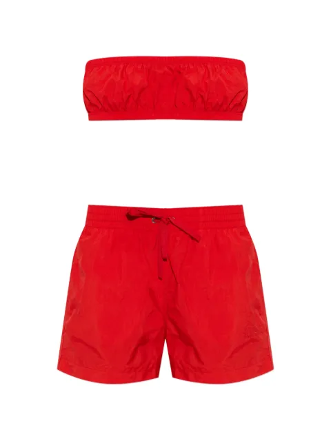 MM6 Maison Margiela drawstring-waistband shorts Red MXBBO0130
