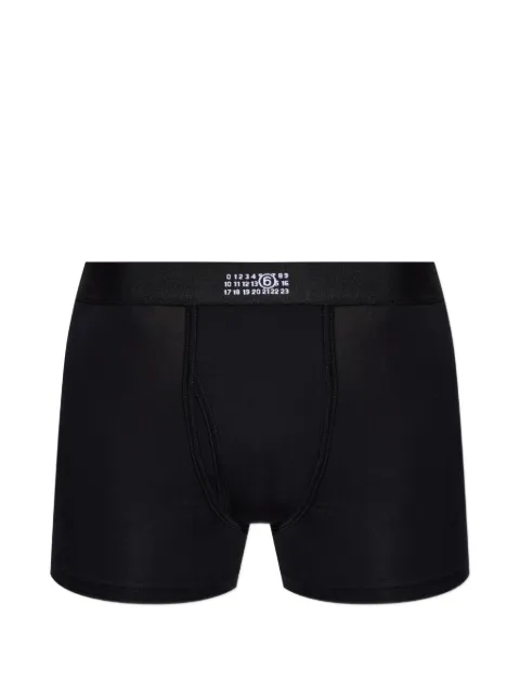 MM6 Maison Margiela logo-waistband boxer briefs Black MJLC70030