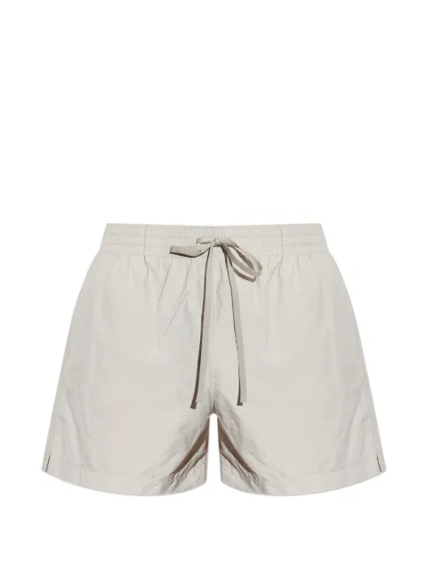 MM6 Maison Margiela logo-embroidered drawstring-waist swim shorts Neutrals MYBM40130