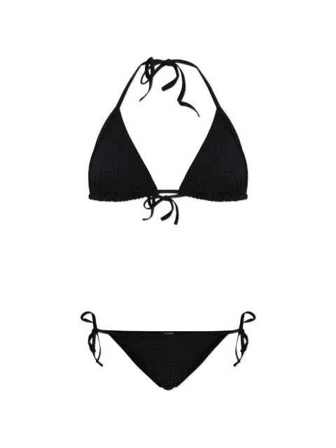 Balmain Labirint-jacquard bikini Black BKB082200001