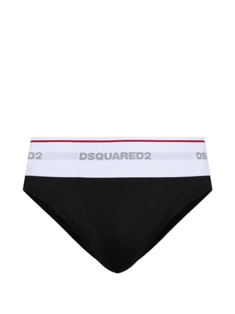 DSQUARED2 logo-waistband briefs Black D9L846320ISA01