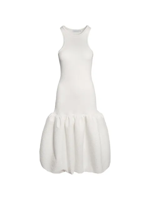 Ioana Ciolacu balloon-skirt tank midi dress White IC26DR08