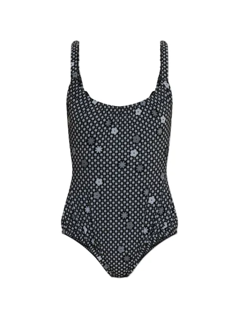 MM6 Maison Margiela floral-print swimsuit Black MXBGP0060