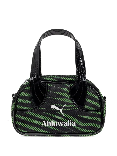 PUMA x Ahluwalia mesh-knit cross body bag Black 092391