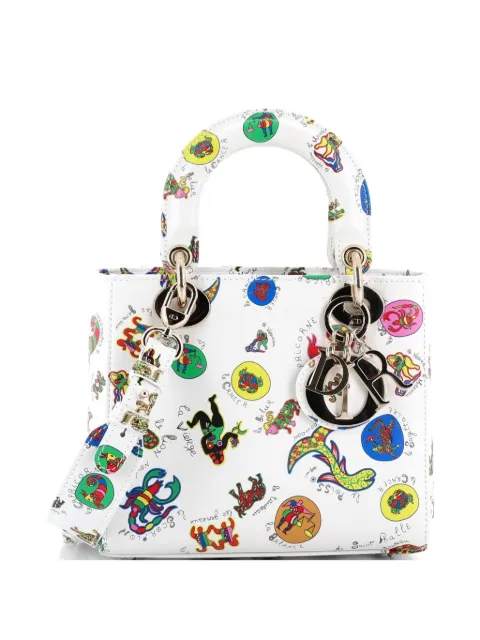 Christian Dior Pre-Owned My ABCDior Lady Dior Bag Printed Leather Small satchel Multicolour HSR19U4K5MZJ8DWO