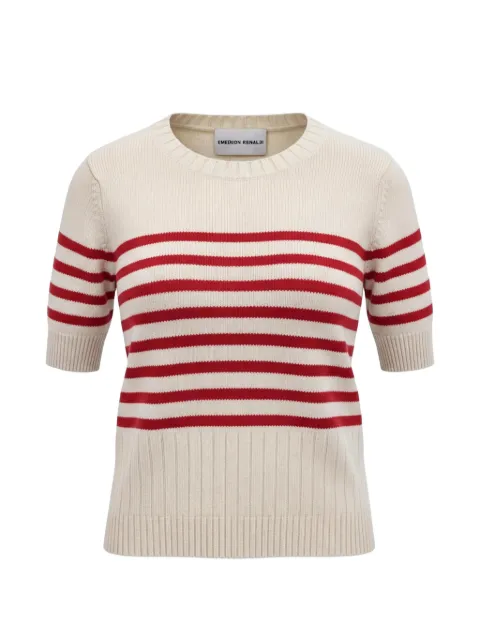 Emerson Renaldi striped short-sleeve T-shirt Neutrals EMES26006