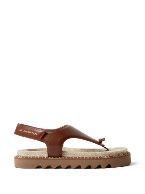 Stella McCartney Gaia thong flat sandals Brown 810717W1DX0
