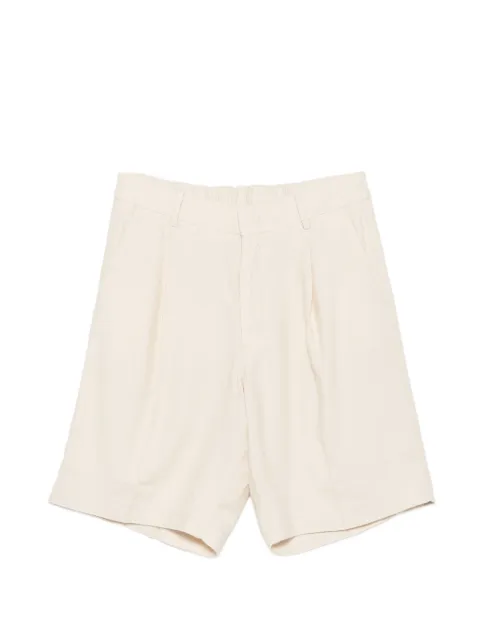 NN07 pleated-waistband shorts Neutrals 26100000081808