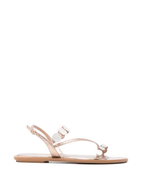 TAMARIS disc-embellished metallic sandals Pink 12812846