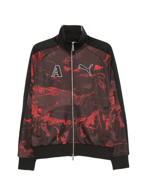 PUMA x Ahluawalia T7 abstract-print logo-patch sweatshirt Black 635235