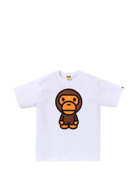 A BATHING APE® Baby Milo appliqué T-shirt White 002TEM201003M