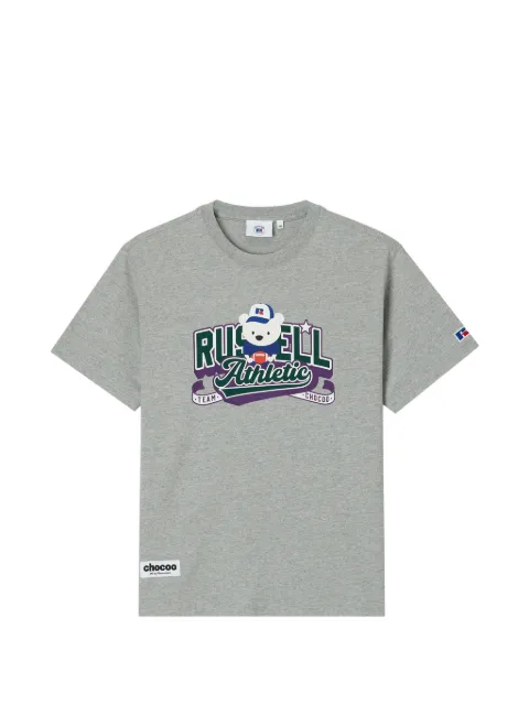 CHOCOOLATE graphic-print cotton T-shirt Grey B1XTEM00738X