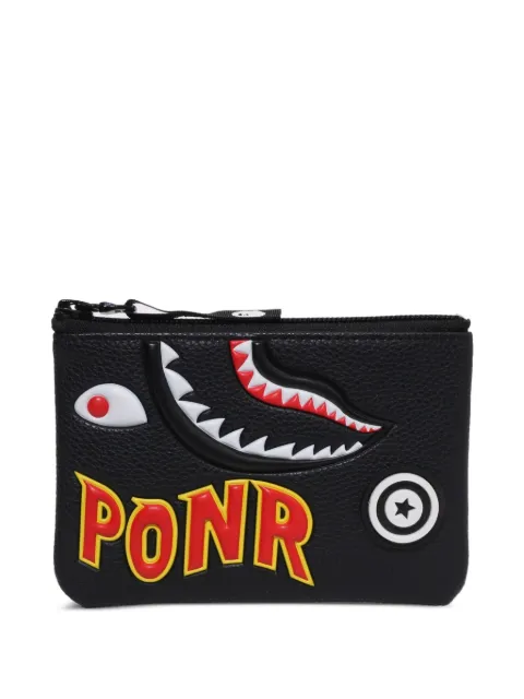 A BATHING APE® shark pouch Black 001SGM301009M