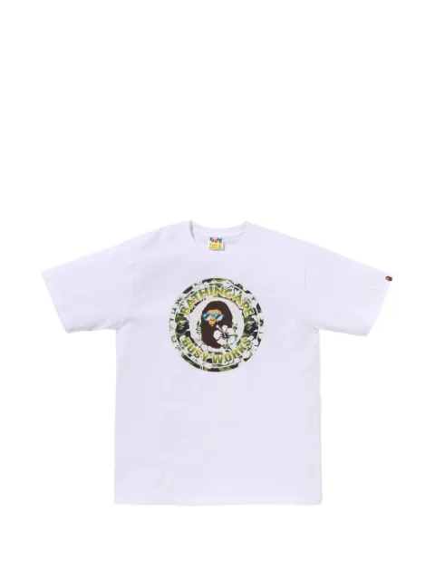 A BATHING APE® Busy Works graphic-print T-shirt White 001TEL701002F