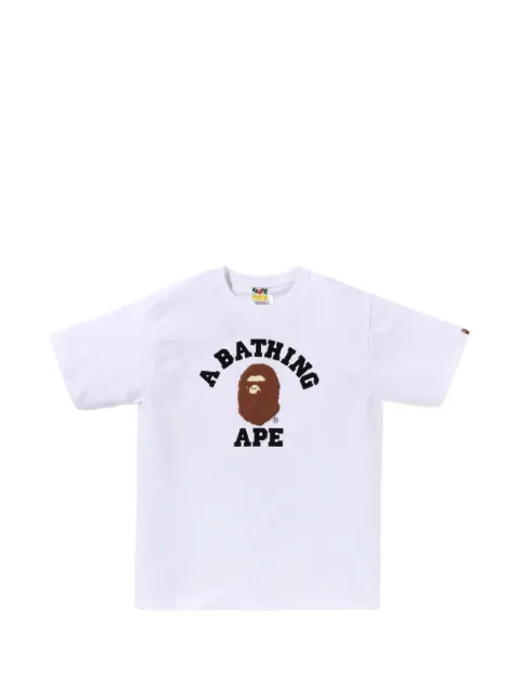 A BATHING APE® Ape Head logo-print T-shirt White 001TEM201006M