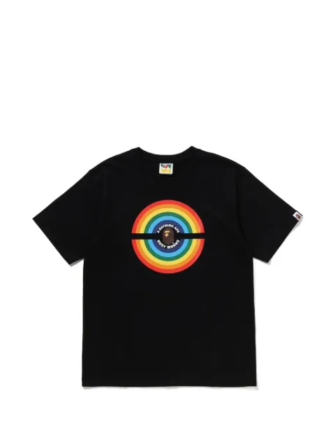 A BATHING APE® Busy Works logo-print T-shirt Black 001TEM301305M