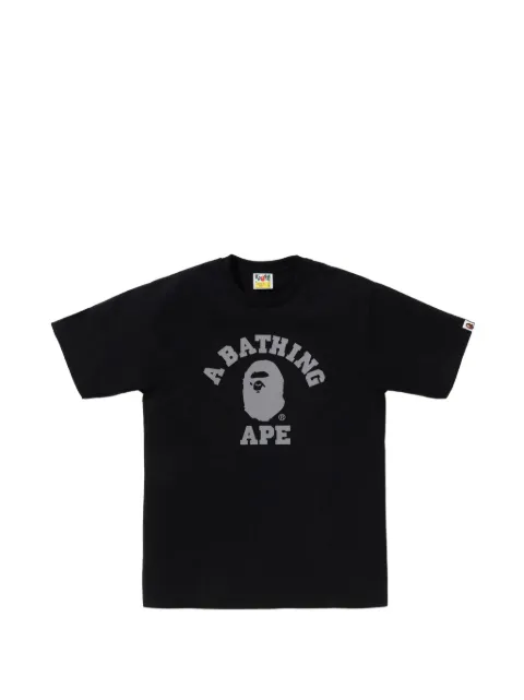 A BATHING APE® College Ape Head T-shirt Black 001TEM201007M