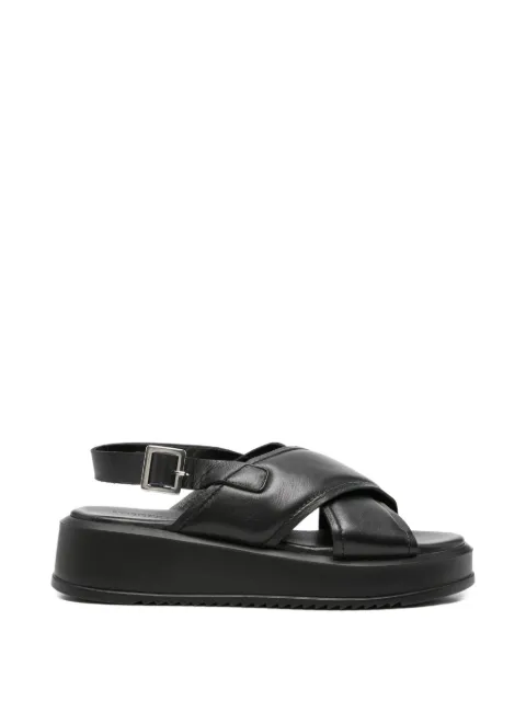 SERGIO MORETTI FIRENZE cross-strap sandals Black 6014298701BLK