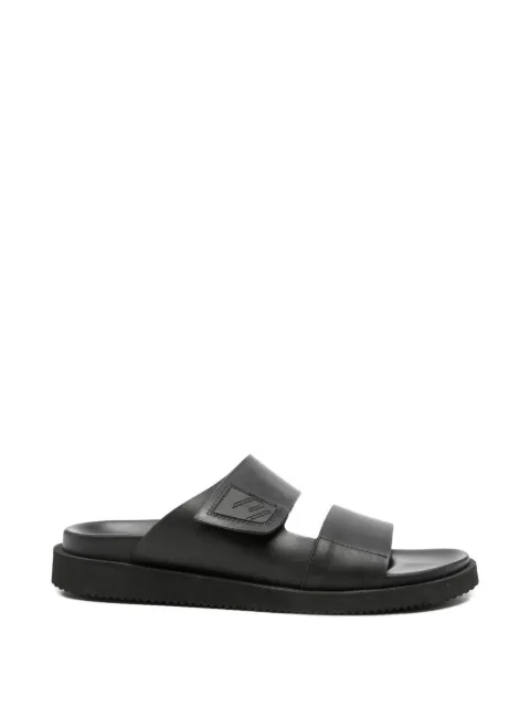 SERGIO MORETTI FIRENZE touch-strap double-strap sandals Black 396920253