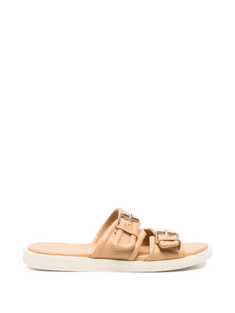 SERGIO MORETTI FIRENZE buckle-fastening leather sandals Neutrals 601420017