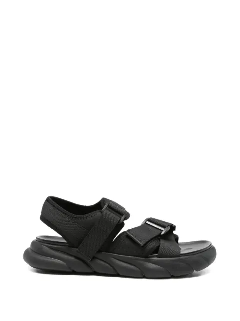 SERGIO MORETTI FIRENZE touch-strap chunky-sole sandals Black 396920252