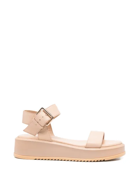 SERGIO MORETTI FIRENZE buckle-fastening sandals Neutrals 60142938NUDE