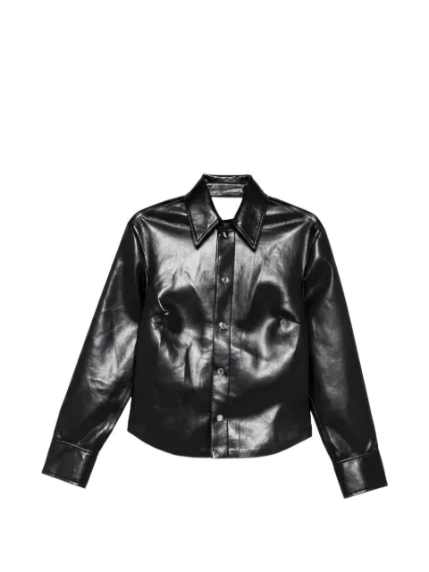 Nanushka Izna long-sleeve shirt Black NW26PSTP00299