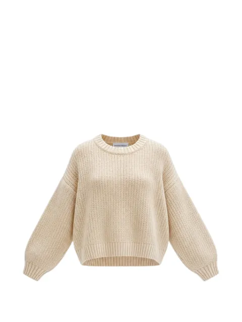 Emerson Renaldi ribbed-knit crew-neck sweater Neutrals EMES26008