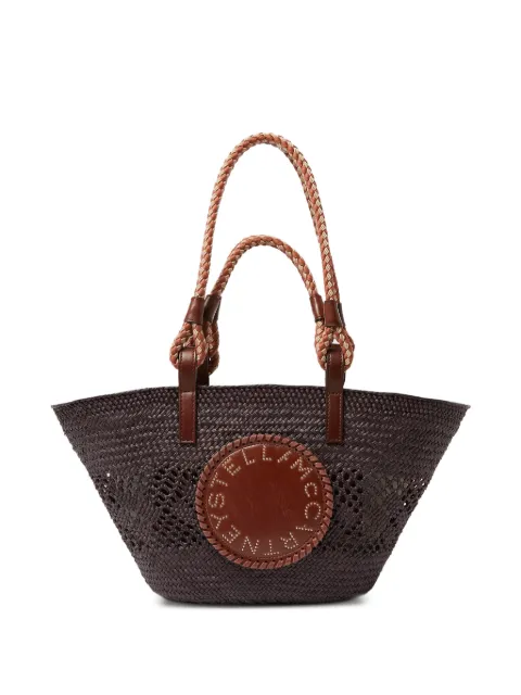 Stella McCartney logo small rope basket bag Brown 7B0197WP0713