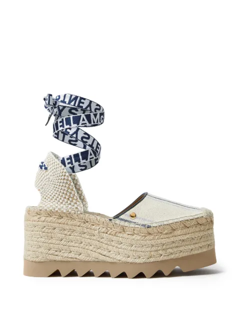 Stella McCartney Gaia striped espadrilles White 810666E00307